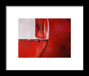 A Glass of Wine - Framed Print