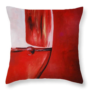 A Glass of Wine - Throw Pillow