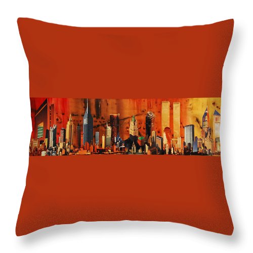 City Life - Throw Pillow