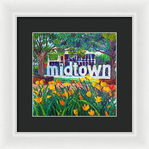 Midtown In Bloom - Framed Print