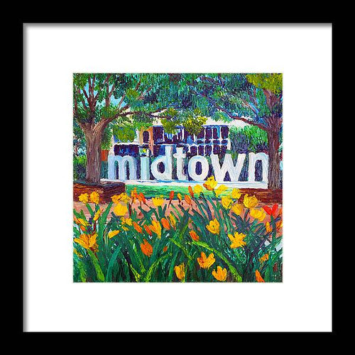 Midtown In Bloom - Framed Print