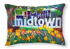 Midtown In Bloom - Throw Pillow