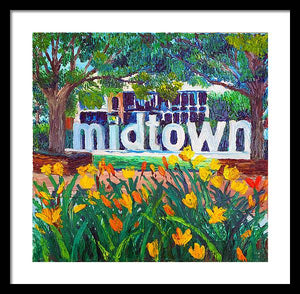 Midtown In Bloom - Framed Print