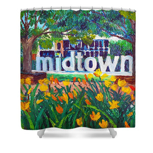 Midtown In Bloom - Shower Curtain