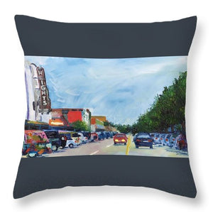 19th St Houston Heights TX - Throw Pillow