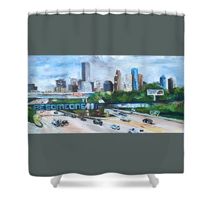 45 South, Houston, Texas - Shower Curtain