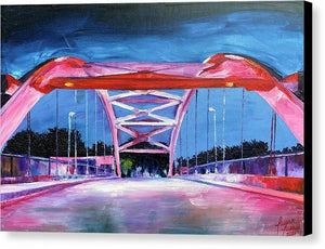 59 Lighted Bridges - Canvas Print