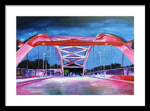 59 Lighted Bridges - Framed Print