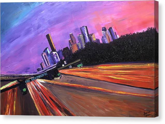 A French View of Houston - Canvas Print