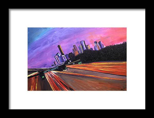 A French View of Houston - Framed Print