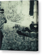 Load image into Gallery viewer, Birmingham Fire Department sprays protestor with high pressure water hoses 1963 - Canvas Print
