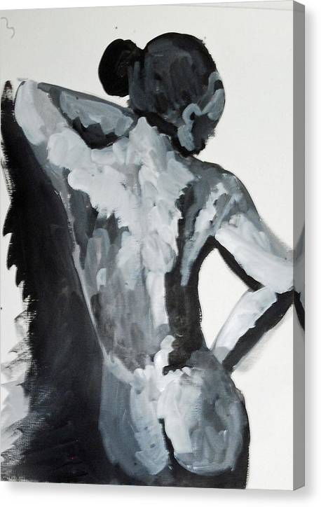 Black White Nude - Canvas Print