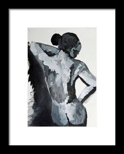 Black White Nude - Framed Print