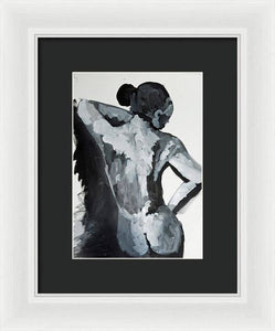 Black White Nude - Framed Print