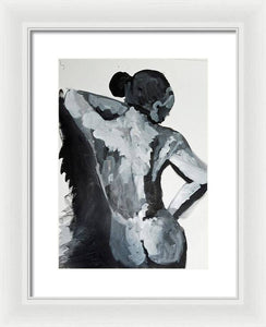 Black White Nude - Framed Print