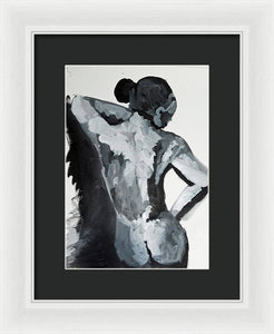 Black White Nude - Framed Print