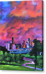 Blazing Houston Sky - Canvas Print