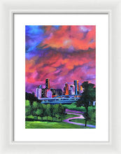 Load image into Gallery viewer, Blazing Houston Sky - Framed Print