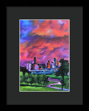 Load image into Gallery viewer, Blazing Houston Sky - Framed Print