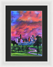 Load image into Gallery viewer, Blazing Houston Sky - Framed Print