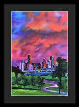 Load image into Gallery viewer, Blazing Houston Sky - Framed Print