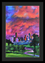 Load image into Gallery viewer, Blazing Houston Sky - Framed Print