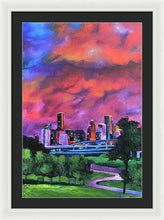 Load image into Gallery viewer, Blazing Houston Sky - Framed Print