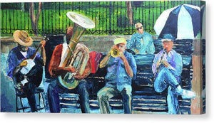 Blues Bench - Canvas Print