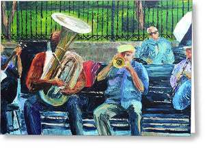 Blues Bench - Greeting Card