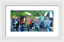 Load image into Gallery viewer, Blues Bench - Framed Print