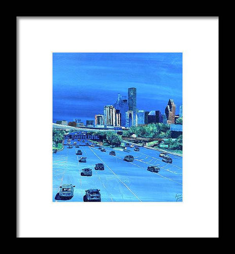 Blueston - Framed Print