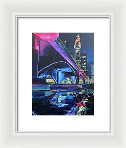 Broad St. Bridge Columbus Ohio - Framed Print