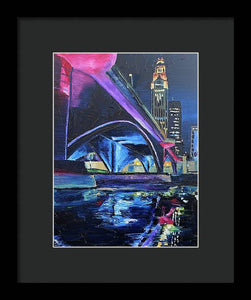 Broad St. Bridge Columbus Ohio - Framed Print