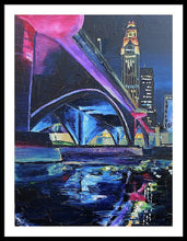 Load image into Gallery viewer, Broad St. Bridge Columbus Ohio - Framed Print