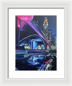 Broad St. Bridge Columbus Ohio - Framed Print