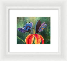 Load image into Gallery viewer, Butterfly Visits - Framed Print