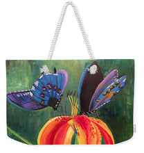 Load image into Gallery viewer, Butterfly Visits - Weekender Tote Bag