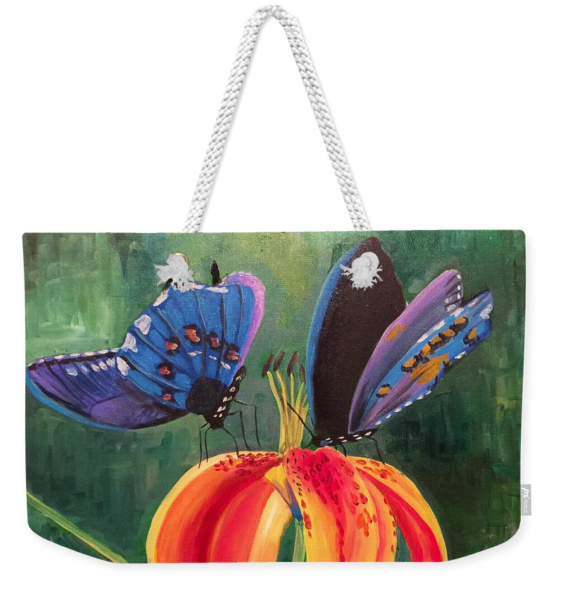 Butterfly Visits - Weekender Tote Bag