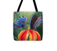 Load image into Gallery viewer, Butterfly Visits - Tote Bag