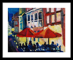 Cafe al fresca - Framed Print