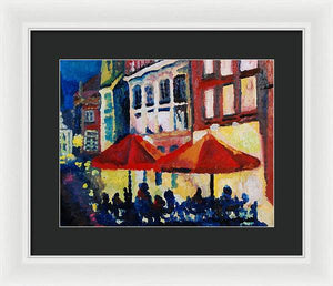 Cafe al fresca - Framed Print