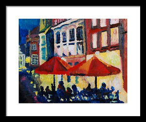 Cafe al fresca - Framed Print