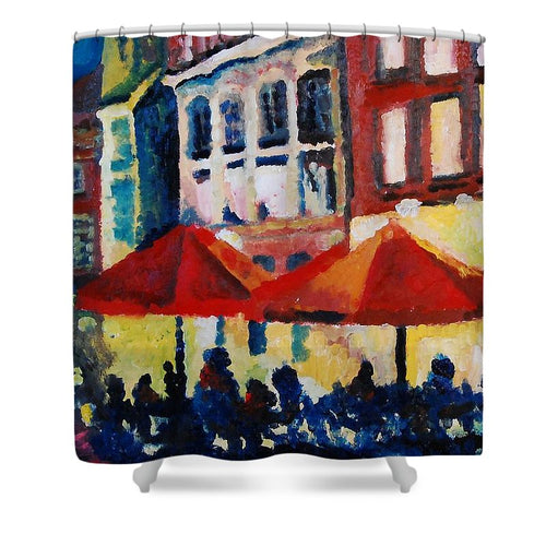 Cafe al fresca - Shower Curtain