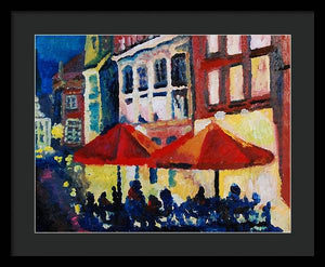 Cafe al fresca - Framed Print