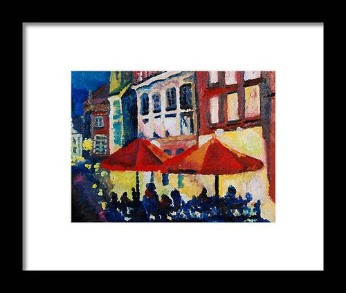 Cafe al fresca - Framed Print