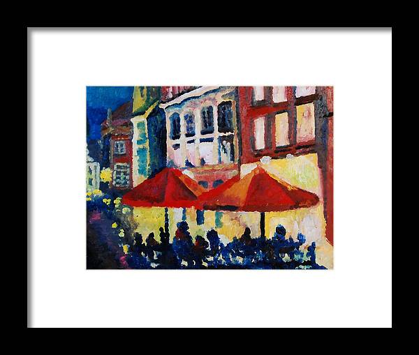 Cafe al fresca - Framed Print