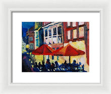 Load image into Gallery viewer, Cafe al fresca - Framed Print