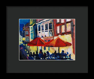 Cafe al fresca - Framed Print