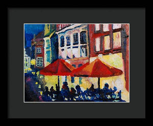 Cafe al fresca - Framed Print