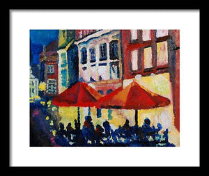 Cafe al fresca - Framed Print